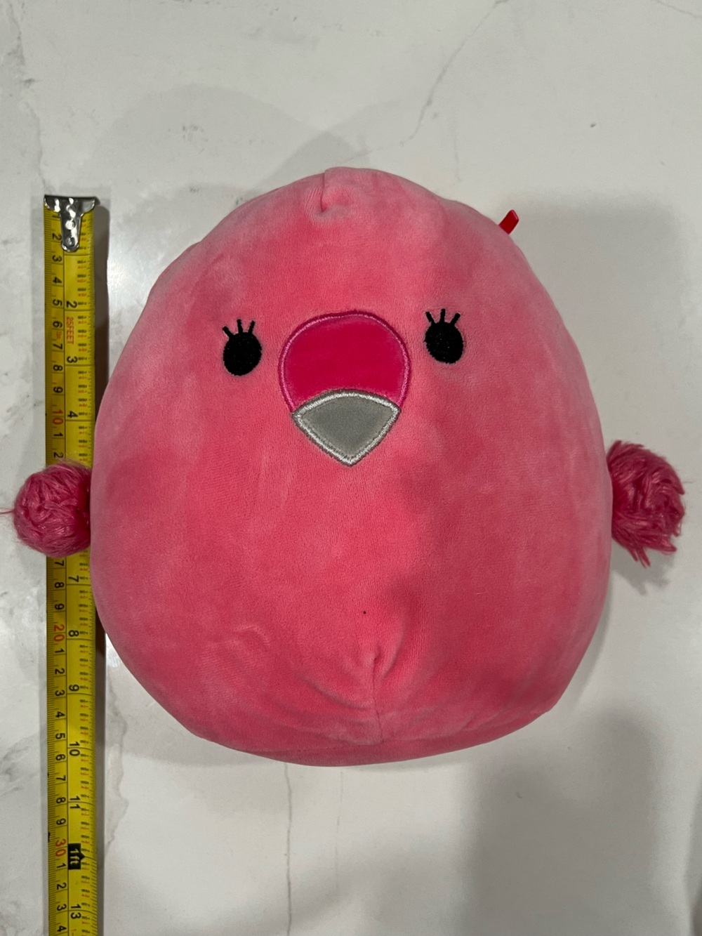 Plush Pink Bird Pillow
